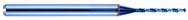 0.2mm Dia. - X 38mm OAL Carbide Micro Drill -Aqua Coated - Exact Tool & Supply