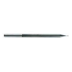 1/64 Dia. x 2-1/2 Overall Length 3-Flute Square End Solid Carbide SE End Mill-Round Shank-Center Cut-Amorphous Diamond - Exact Tool & Supply