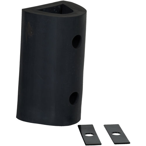 E x truded Rubber Fender Bumper 12 × 6 × 6 - Exact Tool & Supply