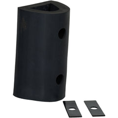 E x truded Rubber Fender Bumper 12 × 6 × 6 - Exact Tool & Supply