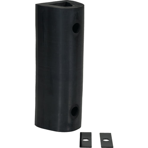 E x truded Rubber Fender Bumper 18 × 6 × 6 - Exact Tool & Supply