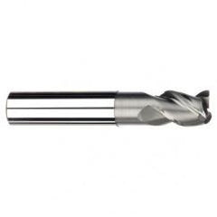5/8" Dia. - 3/4" LOC - 5" OAL - 3 FL Carbide End Mill-Uncoated - Exact Tool & Supply