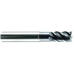 3/4" Dia. - 1" LOC - 4" OAL - 5 FL Carbide S/E HP End Mill-AlCrNX - Exact Tool & Supply