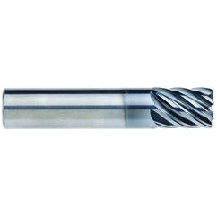 3/8" Dia. - 1/2" LOC - 2" OAL - .030 CR 7FL Carbide End Mill - AlCrNx - Exact Tool & Supply