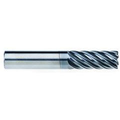 1/2" Dia. - 1-1/4" LOC - 3" OAL - .060 CR 7FL Carbide End Mill - AlCrNx - Exact Tool & Supply