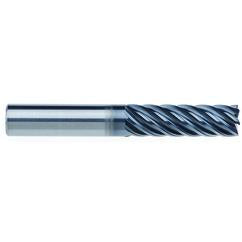 5/8" Dia. - 2-1/8" LOC - 4" OAL - 7 FL Carbide End Mill - AlCrNx - Exact Tool & Supply