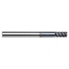 3/16" Dia. - 9/16 LOC - 2" OAL - .015 Radius 5 FL Carbide End Mill-AlTiN-x - Exact Tool & Supply