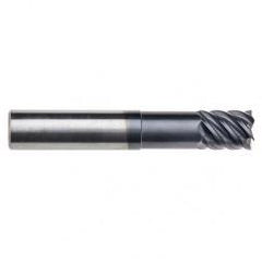 3/8" Dia. - 7/8 LOC - 4" OAL - .030 Radius 6 FL Carbide End Mill-Uncoated - Exact Tool & Supply