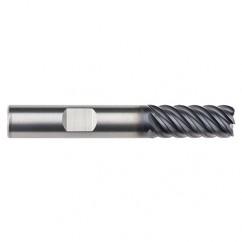 3/8" Dia. - 1-1/4" LOC - 3" OAL - .030 Radius 6 FL Carbide End Mill-AlTiN-x - Exact Tool & Supply