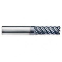 1/4" Dia. - 3/4" LOC - 2-1/2" OAL - 6 FL Carbide End Mill-AlTiN-x - Exact Tool & Supply