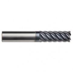 5/8" Dia. - 2-5/8" LOC - 5" OAL - 6 FL Carbide End Mill-AlTiN-x - Exact Tool & Supply