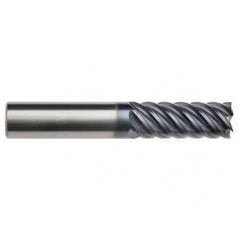 5/8" Dia. - 2-5/8" LOC - 5" OAL - 6 FL Carbide End Mill-AlTiN-x - Exact Tool & Supply