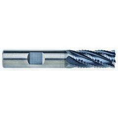 1/2" Dia. - 5/8" LOC - 2-1/2" OAL - .030 CR 6FL Carbide End Mill - AlCrNx - Exact Tool & Supply