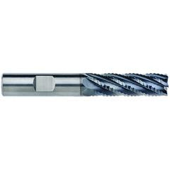 25mm Dia. - 52mm LOC - 120mm OAL - 1mm CR 6FL Carbide End Mill - AlCrNx - Exact Tool & Supply