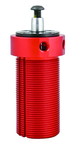Round Threaded Body Pneumatic Swing Cylinder - #8415-LA .50'' Vertical Clamp Stroke - RH Swing - Exact Tool & Supply