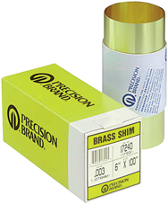 Brass Shim Stock Roll - 6 x 180 (.004 Thickness) - Exact Tool & Supply