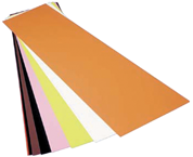 Plastic Color-Coded Shim Assortment - 20 x 20 (.0005 to .030 Thickness) - Exact Tool & Supply
