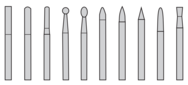 CARBIDE DIAMOND BURR SET #3 D/C - Exact Tool & Supply