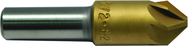 5/8 HSS 6 Flute Countersink 100 Deg TiN Coated - Exact Tool & Supply