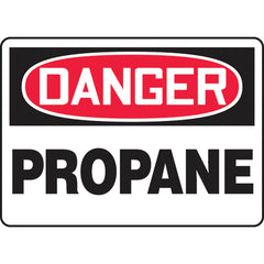 Sign, Danger Propane, 7″ × 10″, Vinyl - Exact Tool & Supply