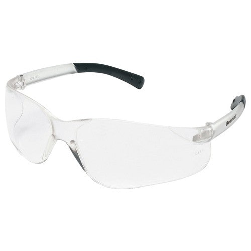 Safety Glasses - Clear Anti-Fog Lens - Chrome Frame S21 Style - Exact Tool & Supply
