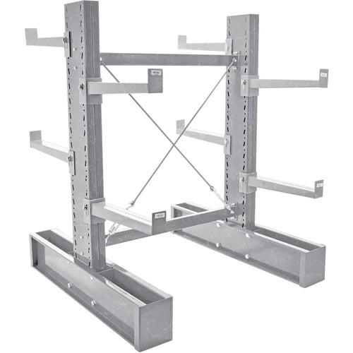 Galv Cantilever Dbl 6' Upright Md 24″Set - Exact Tool & Supply