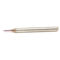 ‎MDUS0180-30C-KP011 0.18 mm Dia. × 3 mm Shank × 1.8 mm Flute Length × 38 mm OAL, TiAlN, External Coolant, Cylindrical Solid Carbide Drill - Exact Tool & Supply