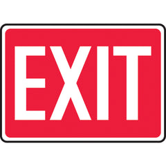 Sign, Exit, 10″ × 14″, Vinyl - Exact Tool & Supply