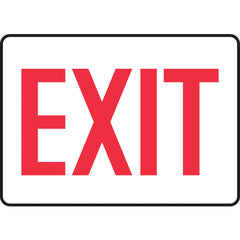 Sign, Exit, 10″ × 14″, Vinyl - Exact Tool & Supply