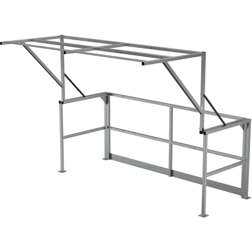 Mezzanine Safety Dbl Wide Gate Stainless Steel - Exact Tool & Supply
