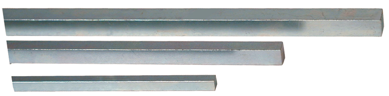 12 x 6 ea. 3/16; 1/4; 5/16; 3/8; 4 ea. 7/16; 1/2'' - Cold Finish Square Key Stock Assortment - Exact Tool & Supply