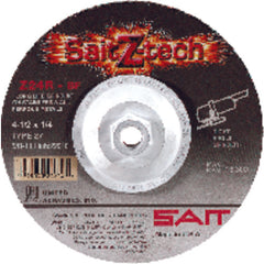 4-1/2″ × 1/4″ × 7/8″ - Zirconium 24 Grit Type 27 - Cut-Off Wheel - Exact Tool & Supply