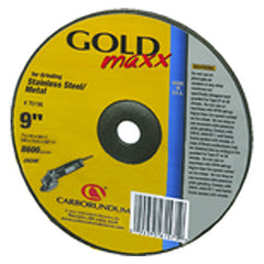 9″ × 1/4″ × 7/8″ - Zirconium 24 Grit Type 27 - Cut-Off Wheel - Exact Tool & Supply