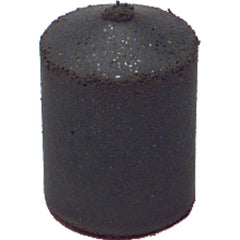1 3/4″ × 1″ × 1/4″ - Pointed Resin Bonded Rubber Cone (Coarse Grit) - Exact Tool & Supply