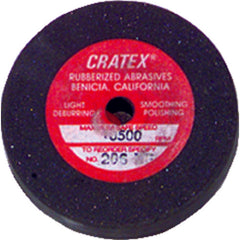 1 1/2″ × 1/8″ × 1/8″ - Resin Bonded Rubber Wheel (Fine Grit) - Exact Tool & Supply
