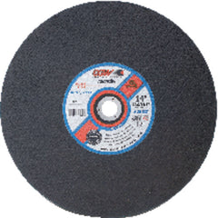14″ × 7/64″ × 1″ - A36-S-BF - Aluminum Oxide Reinforced Cut-Off Wheel - Chop Saw - Exact Tool & Supply