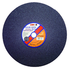 12″ × 3/32″ × 1″ - A36-PBF Double - Aluminum Oxide Reinforced Cut-Off Wheel - Exact Tool & Supply