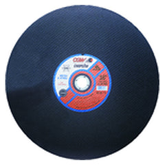 14″ × 3/32″ × 1″ - A30-PBF Single - Aluminum Oxide Reinforced Cut-Off Wheel - Exact Tool & Supply