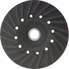 4 1/2″ - Smooth Bore - Spiral Pattern - Polymer Backing Plate For Resin Fibre Disc Without Nut - Exact Tool & Supply