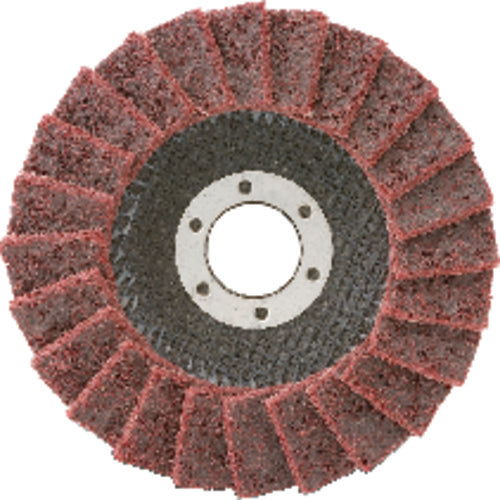 4 1/2″ × 7/8″ - Very Fine - Type 27 - Surface Conditioning Flap Disc - Exact Tool & Supply