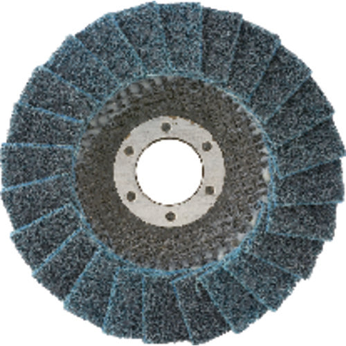 4 1/2″ × 5/8″-11 - Medium - Type 27 - Surface Conditioning Flap Disc - Exact Tool & Supply