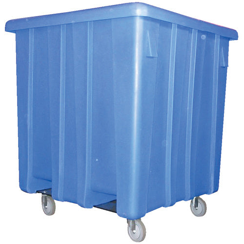 Bulk Container W/Casters Blue 51.5″ - Exact Tool & Supply