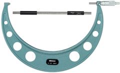 11 - 12'' Measuring Range - .0001 Graduation - Ratchet Thimble - Carbide Face - Outside Micrometer - Exact Tool & Supply