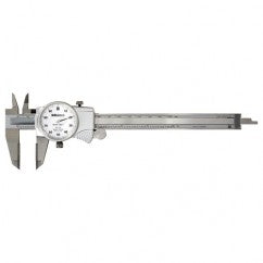 ‎0-150 mm Range - Dial Caliper White Face - 0.02 mm Graduation - Exact Tool & Supply