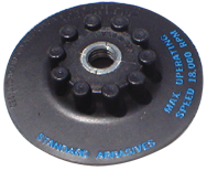 5" - SM55F Style - Resin Fibre Disc Quick Change Holder Pad - Medium - Exact Tool & Supply