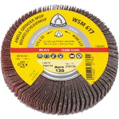 4 1/2″-80 Grit - Aluminum Oxide - WSM 617 Quick Change Flap Wheel - Exact Tool & Supply