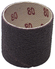 1-1/2 x 1'' - 80 Grit - A/O Resin Bond Abrasive Band - Exact Tool & Supply