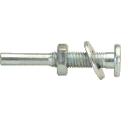 Fits 1/2″ Arbor Hole-1/4″ Shank - 2 5/16″ Overall Length - Flat Head Arbor for Abrasives - Exact Tool & Supply