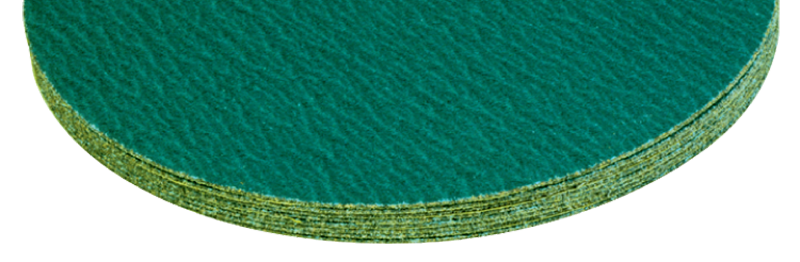 20" x No Hole - 80 Grit - Green Zirconium-Cloth Sanding PSA Disc - Exact Tool & Supply