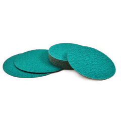 15″ x No Hole-60 Grit - Green Zirconium - Cloth Sanding PSA Disc - Exact Tool & Supply